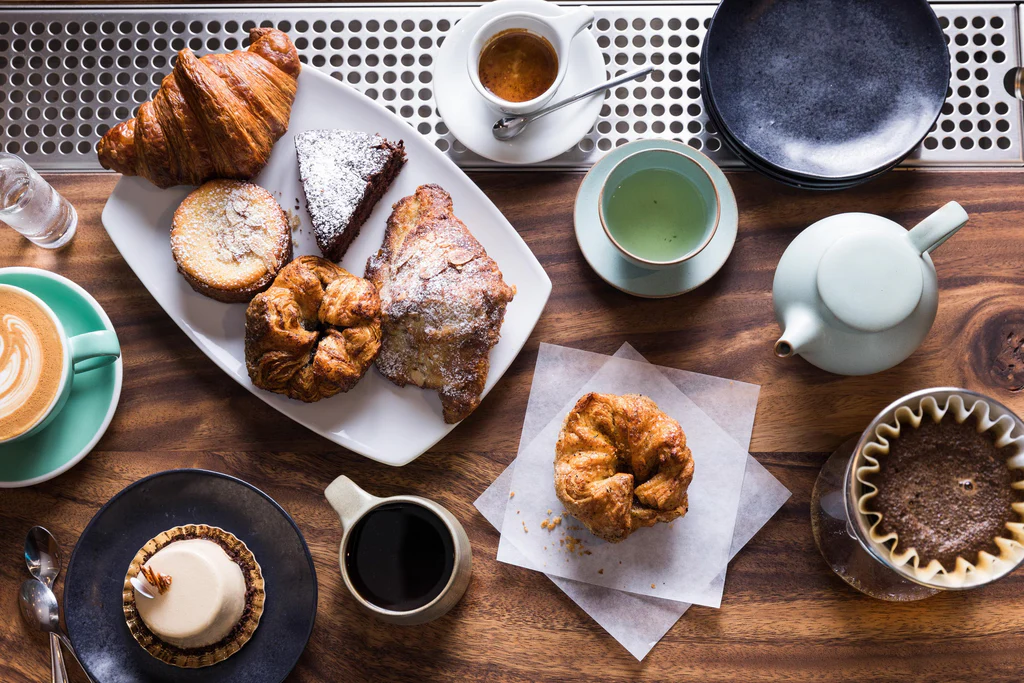 Seasonal pastries and coffee
